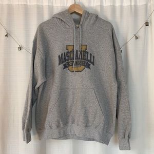college sweatshirt